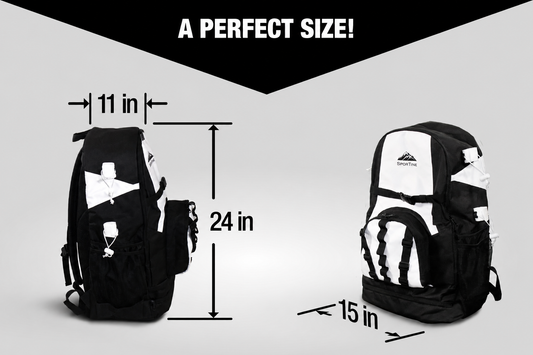 Unisex Lacrosse Bag for Boys & Girls – XL Backpack with Stick Holders & Cleat Compartment – Sportine Youth & Adult